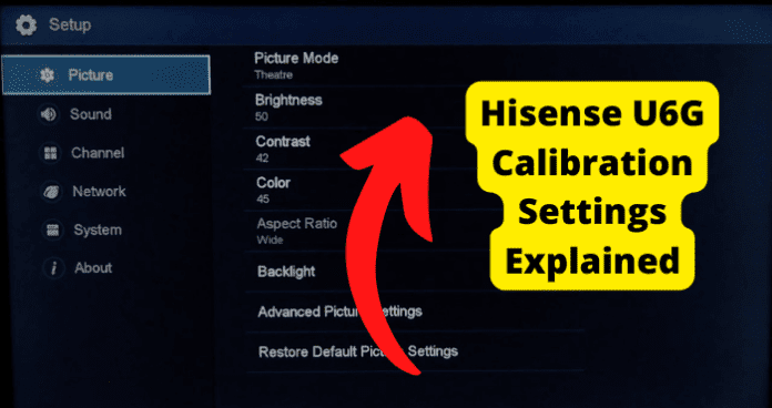 hisense calibration settings