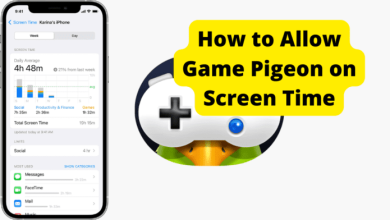 how to allow game pigeon on screen time