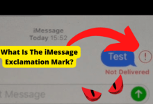 what is the imessage exclamation mark