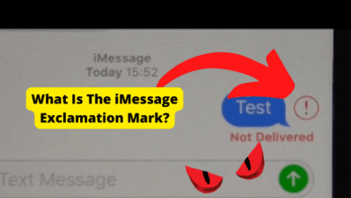 what is the imessage exclamation mark