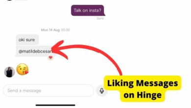 a message with a like on hinge