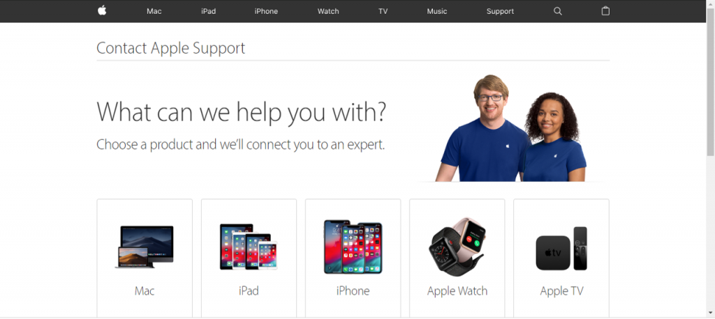 Support website
