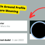 blue circle profile picture meaning