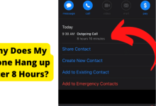 call ends after 8 hours