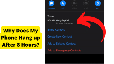 call ends after 8 hours