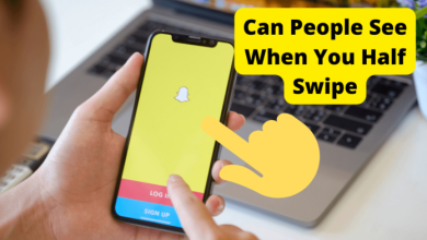 can people see when you half swipe