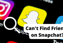 cant find friends on snapchat