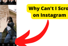 cant scroll on instagram