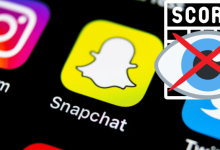 cant see snapchat score
