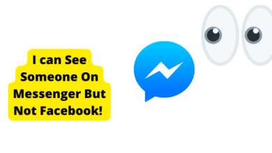 cant see someone on facebook but can see them on messenger