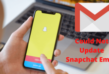 could not update snapchat email