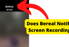 does bereal notify screen recording