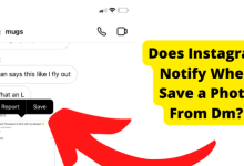 does instagram notify when you save a photo from dm