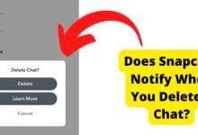 does snapchat notify when you delete a chat