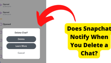 does snapchat notify when you delete a chat