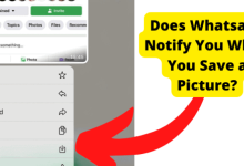 does whatsapp notify when you save a picture