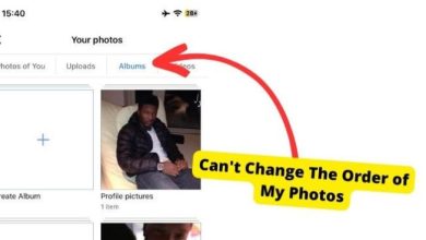 facebook album order wont save