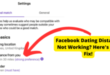 facebook dating location not working