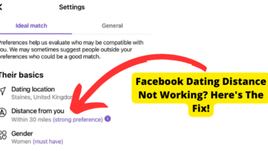 facebook dating location not working