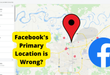 facebook primary location wrong