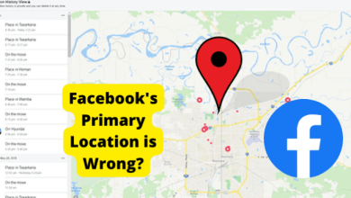 facebook primary location wrong