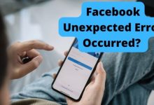 facebook unexpected error occurred