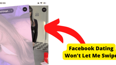 facebook wont let me swipe