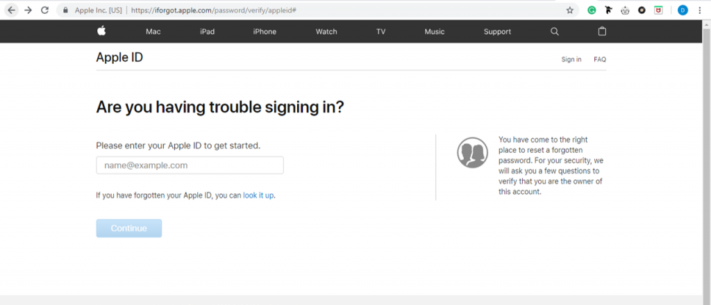 Apple ID lock and disabled