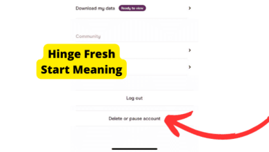 hinge fresh start meaning