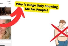 hinge showing fat people only