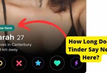 how long does tinder say new here