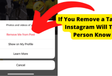if you remove a tag on instagram will they know