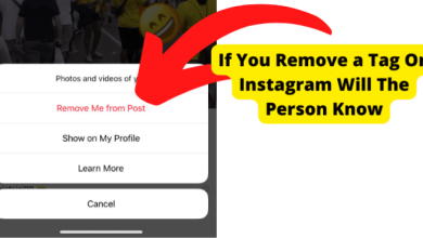if you remove a tag on instagram will they know