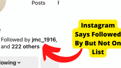 instagram says followed by but not on list