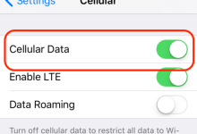 Fix Cellular data not working on iPhone
