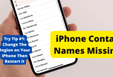 iphone contact names missing only showing numbers