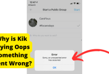 kik oops something went wrong error