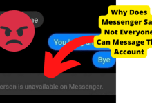 not everyone can message this account messenger