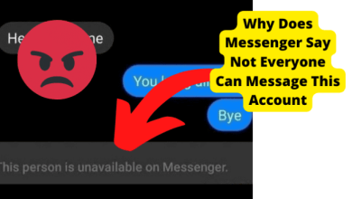 not everyone can message this account messenger