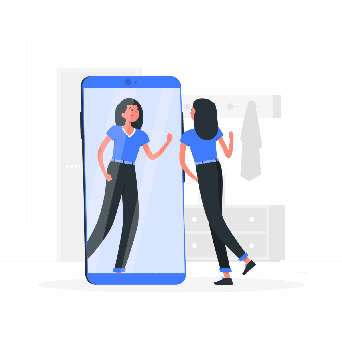 selfie-flat-illustration