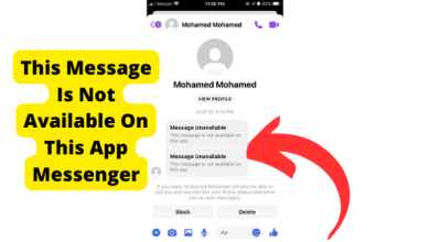this message is not available on messenger