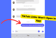 tiktok links wont open in app