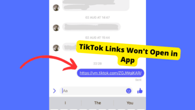 tiktok links wont open in app