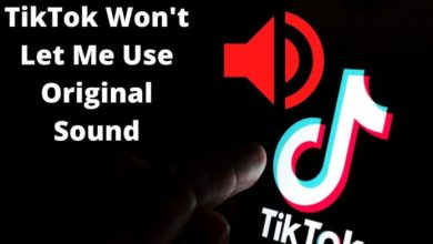 tiktok wont let me use original sound