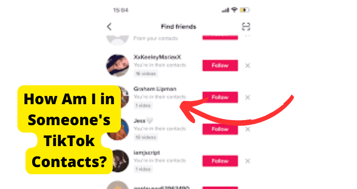 tiktok youre in their contacts