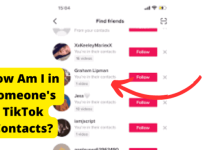 tiktok youre in their contacts