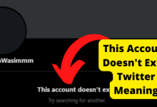 what does this account doesnt exist mean