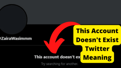 what does this account doesnt exist mean