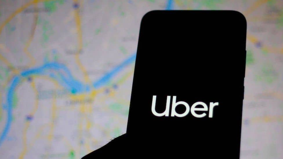 uber on phone