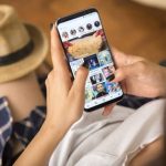 using the instagram app